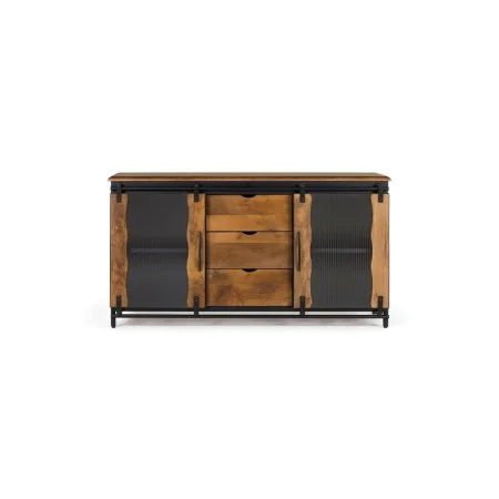 Anrichte Alexandra House Living Schwarz Metall Mango-Holz 150 x 80 x 40 cm von Alexandra House Living, Buffets - Ref: D163380...