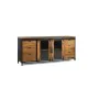 Credenza Alexandra House Living Nero Metallo Legno di mango 190 x 80 x 40 cm di Alexandra House Living, Credenze e buffet - R...