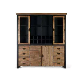 Buffet Alexandra House Living Noir Naturel Métal Bois de manguier 200 x 220 x 45 cm de Alexandra House Living, Buffets, créde...