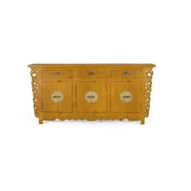 Aparador Alexandra House Living Ocre Madera de mango 180 x 84 x 40 cm de Alexandra House Living, Armarios y aparadores - Ref:...