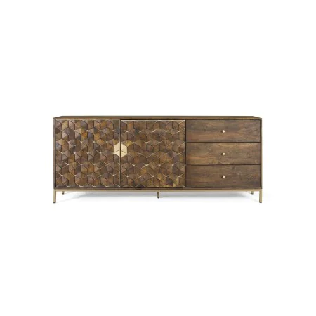 Sideboard Alexandra House Living Golden Natural Metal Mango wood 190 x 77 x 40 cm by Alexandra House Living, Sideboards - Ref...