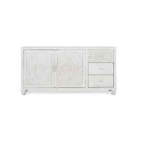 Buffet Alexandra House Living Blanc Bois de manguier 180 x 90 x 40 cm de Alexandra House Living, Buffets, crédences et vaisse...