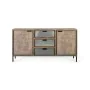 Credenza Alexandra House Living Nero Beige Grigio Metallo Legno di acacia 160 x 81 x 40 cm di Alexandra House Living, Credenz...