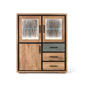 Credenza Alexandra House Living Naturale Legno di acacia 110 x 130 x 40 cm di Alexandra House Living, Credenze e buffet - Rif...