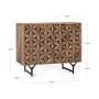 Credenza Alexandra House Living Nero Naturale Metallo Legno di mango 90 x 76 x 40 cm di Alexandra House Living, Credenze e bu...