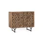 Credenza Alexandra House Living Nero Naturale Metallo Legno di mango 90 x 76 x 40 cm di Alexandra House Living, Credenze e bu...