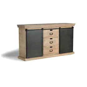 Credenza Alexandra House Living Grigio Naturale legno e metallo 160 x 85 x 40 cm di Alexandra House Living, Credenze e buffet...