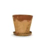 Flower Pot with Dish Alexandra House Living Brown Cement Rustic 20 x 18 x 20 cm by Alexandra House Living, Flower Pots - Ref:...