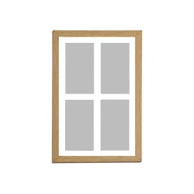 Photo frame Alexandra House Living Beige Wood MDF Wood 10 x 15 cm 2 x 42 x 32 cm Quadruple by Alexandra House Living, Table a...