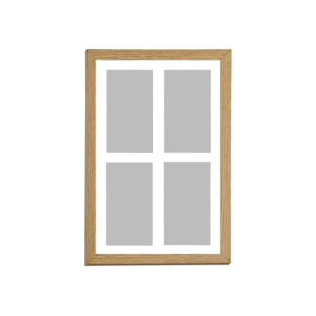 Photo frame Alexandra House Living Beige Wood MDF Wood 10 x 15 cm 2 x 42 x 32 cm Quadruple by Alexandra House Living, Table a...