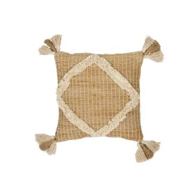 Cushion Alexandra House Living SUE White Brown Beige 45 x 1 x 45 cm by Alexandra House Living, Cushions - Ref: D1634427, Pric...