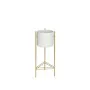 Vaso com suporte Alexandra House Living Branco Dourado Metal 27 x 65 x 27 cm de Alexandra House Living, Vasos - Ref: D1634468...