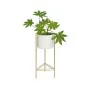 Planter with stand Alexandra House Living White Golden Metal 27 x 65 x 27 cm by Alexandra House Living, Cachepots - Ref: D163...