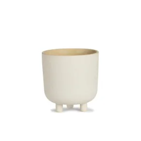 Plant pot Alexandra House Living Light grey Ceramic 21 x 23 x 21 cm by Alexandra House Living, Flower Pots - Ref: D1634503, P...