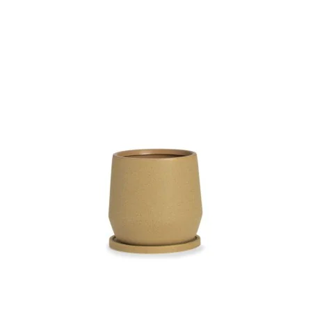 Pot avec sous-pot Alexandra House Living Marron Clair Céramique 22 x 22 x 22 cm de Alexandra House Living, Pots de fleurs - R...