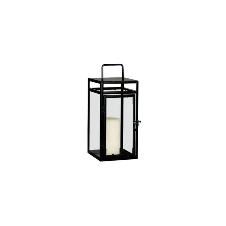 Portacandele Alexandra House Living Nero Metallo Vetro 20 x 46 x 20 cm di Alexandra House Living, Candelieri e portacandele -...