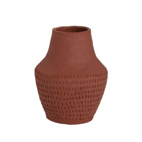 Vase Alexandra House Living Argile Terrakotta Baumwolle Papiermaché 9 x 21 x 9 cm von Alexandra House Living, Vasen - Ref: D1...