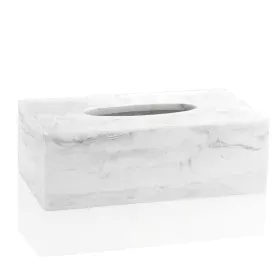 Handkerchief or scarf box Alexandra House Living Polyresin Marble 13 x 8 x 24 cm by Alexandra House Living, Stands and dispen...