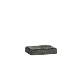 Saboneteira Alexandra House Living Preto Pedra 9 x 2 x 13 cm de Alexandra House Living, Suportes e dispensadores - Ref: D1634...