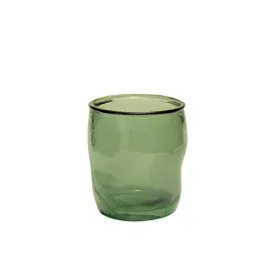 Toothbrush Holder Alexandra House Living Green Glass 9 x 10 x 9 cm by Alexandra House Living, Stands and dispensers - Ref: D1...