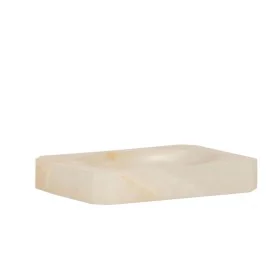 Jabonera Alexandra House Living Blanco Beige Mármol 9 x 2 x 13 cm de Alexandra House Living, Soportes y dispensadores - Ref: ...