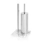 Toilet Paper Holder with Brush Stand Alexandra House Living White Silver Marble 20 x 72 x 20 cm by Alexandra House Living, To...