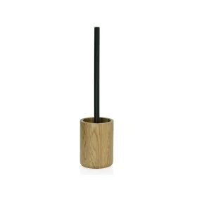 Brosse de salle de wc Alexandra House Living Noir Beige Acier inoxydable bois de chêne 10 x 39 x 10 cm de Alexandra House Liv...