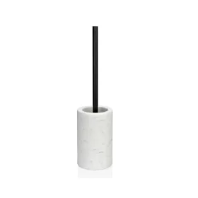 Toilet Brush Alexandra House Living White Black Ceramic Stainless steel 10 x 43 x 10 cm by Alexandra House Living, Toilet acc...