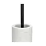 Escobilla para el Baño Alexandra House Living Blanco Negro Cerámica Acero Inoxidable 10 x 43 x 10 cm de Alexandra House Livin...