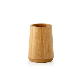 Toothbrush Holder Alexandra House Living Brown oak wood 8 x 11 x 8 cm by Alexandra House Living, Stands and dispensers - Ref:...