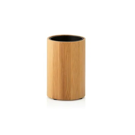 Toothbrush Holder Alexandra House Living Brown Black Bamboo Plastic 7 x 11 x 7 cm by Alexandra House Living, Stands and dispe...