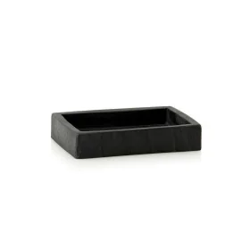 Jabonera Alexandra House Living Negro Poliresina 9 x 2 x 14 cm de Alexandra House Living, Soportes y dispensadores - Ref: D16...