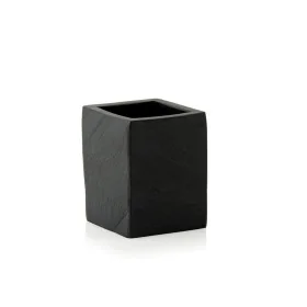 Portaspazzolini da Denti Alexandra House Living Nero Poliresina 7 x 9 x 7 cm di Alexandra House Living, Supporti e distributo...