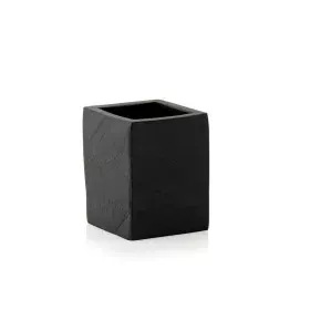 Toothbrush Holder Alexandra House Living Black Polyresin 7 x 9 x 7 cm by Alexandra House Living, Stands and dispensers - Ref:...