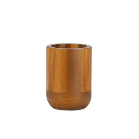 Toothbrush Holder Alexandra House Living Brown Wood 7 x 10 x 7 cm by Alexandra House Living, Stands and dispensers - Ref: D16...