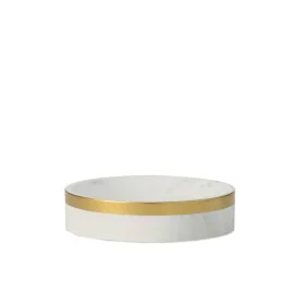 Portasapone Alexandra House Living Bianco Poliresina 11 x 3 x 11 cm di Alexandra House Living, Supporti e distributori - Rif:...