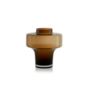 Vase Alexandra House Living Marron verre 21 x 22 x 21 cm de Alexandra House Living, Vases - Réf : D1634886, Prix : 44,78 €, R...