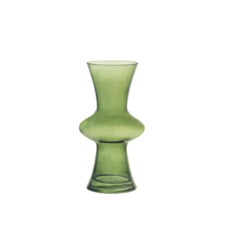 Vase Alexandra House Living Green Crystal 13 x 25 x 13 cm by Alexandra House Living, Flower Pots - Ref: D1634890, Price: 30,6...