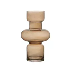 Vaso Alexandra House Living Castanho Cristal 18 x 30 x 18 cm de Alexandra House Living, Vasos para flores - Ref: D1634892, Pr...