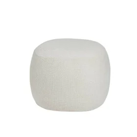 Pouffe Alexandra House Living Audry White Polyester 50 x 38 x 50 cm by Alexandra House Living, Footstools - Ref: D1635017, Pr...