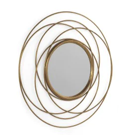 Hanging mirror Alexandra House Living Golden 89 x 89 x 2 cm by Alexandra House Living, Wall-Mounted Mirrors - Ref: D1635073, ...