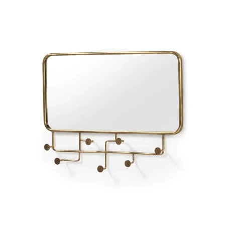 Miroir suspendu Alexandra House Living Doré 80 x 60 x 6 cm de Alexandra House Living, Miroirs muraux - Réf : D1635251, Prix :...