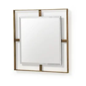 Miroir suspendu Alexandra House Living Doré 71 x 71 x 3 cm de Alexandra House Living, Miroirs muraux - Réf : D1635253, Prix :...