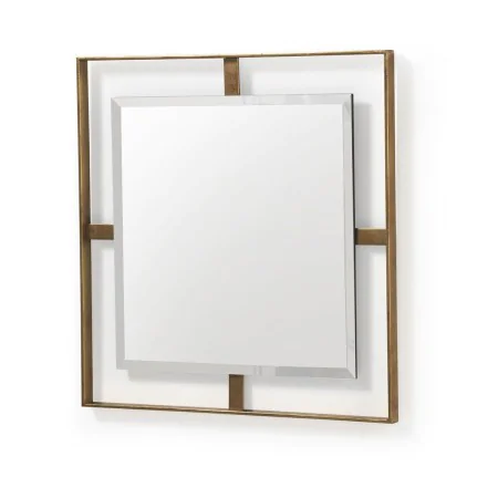 Miroir suspendu Alexandra House Living Doré 71 x 71 x 3 cm de Alexandra House Living, Miroirs muraux - Réf : D1635253, Prix :...