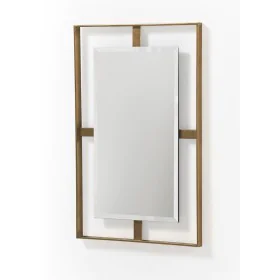 Hanging mirror Alexandra House Living Golden 51 x 78 x 3 cm by Alexandra House Living, Wall-Mounted Mirrors - Ref: D1635255, ...