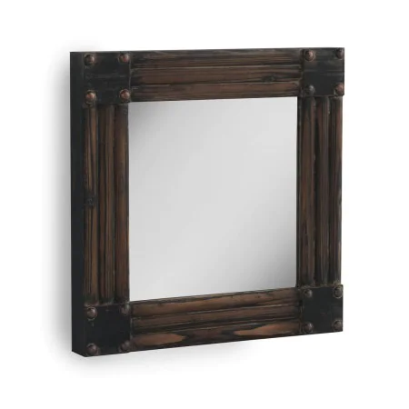 Miroir suspendu Alexandra House Living Marron 57 x 57 x 6 cm de Alexandra House Living, Miroirs muraux - Réf : D1635863, Prix...