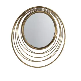 Hanging mirror Alexandra House Living Golden 73 x 73 x 2 cm by Alexandra House Living, Wall-Mounted Mirrors - Ref: D1635866, ...