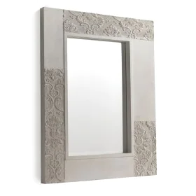 Specchio da parete Alexandra House Living Bianco 80 x 100 x 5 cm di Alexandra House Living, Specchi da parete - Rif: D1635955...