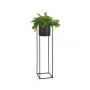 Pot de fleurs avec support Alexandra House Living Noir Métal 100 x 25 x 25 cm de Alexandra House Living, Cache-pots - Réf : D...