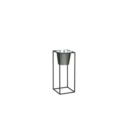 Planter with stand Alexandra House Living Black Silver Metal 60 x 24 x 24 cm by Alexandra House Living, Cachepots - Ref: D163...